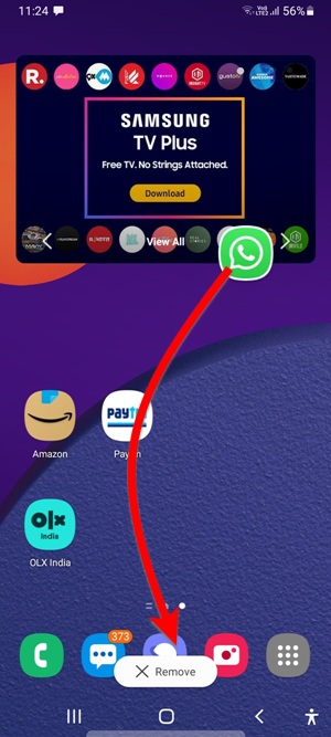 Samsung Hide Bubble