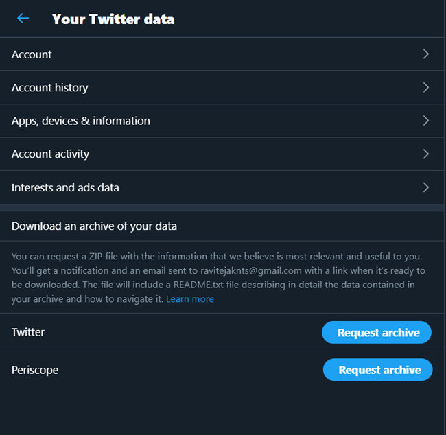 Descargar datos de Twitter 