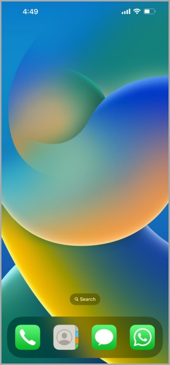 Pantalla de inicio de iPhone