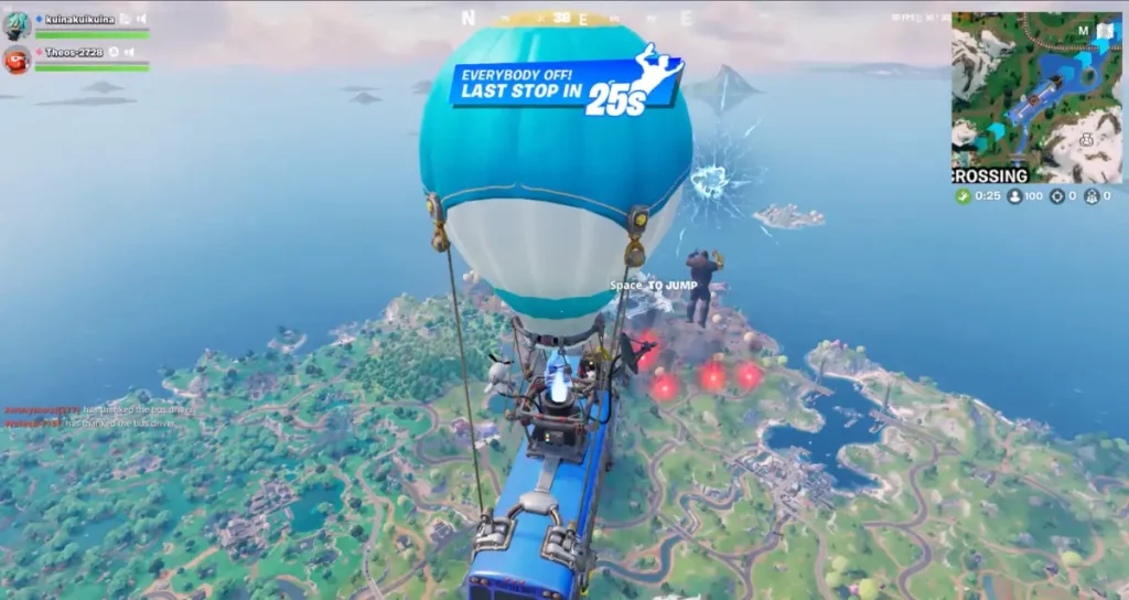Ubicación de Kong en Fortnite