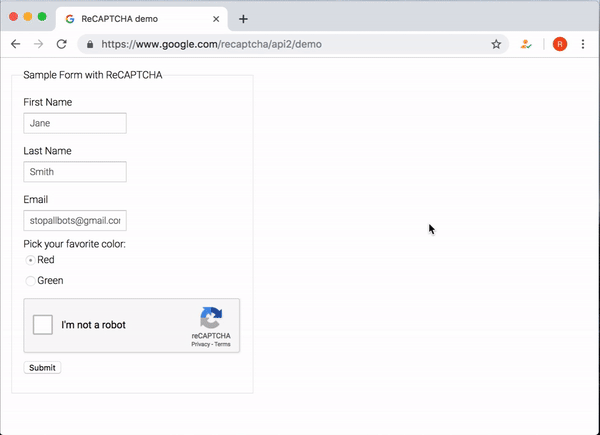 Cómo omitir recaptchagif