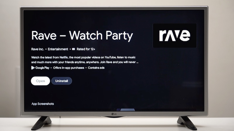 Aplicación Rave Android TV