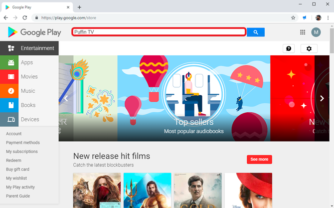 Instale Chrome en Android TV-Play Store