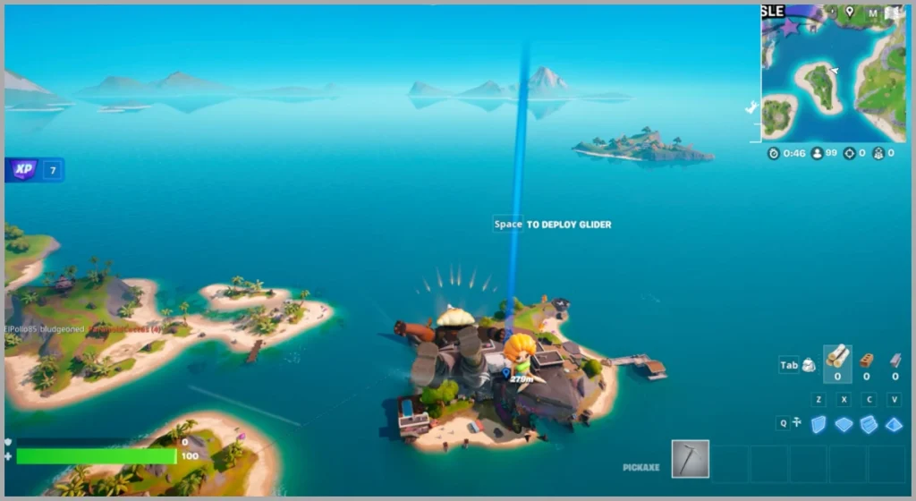 Ubicación de la isla de hielo en Fortnite