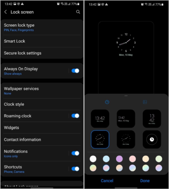 Bloquear la personalización de la pantalla en Android al igual que iOS 16