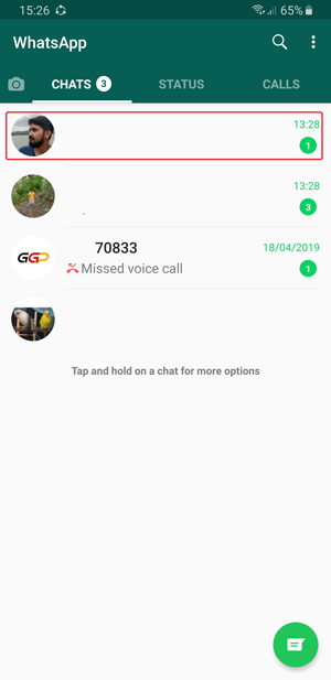 Chat Notificación personalizada de WhatsApp- 