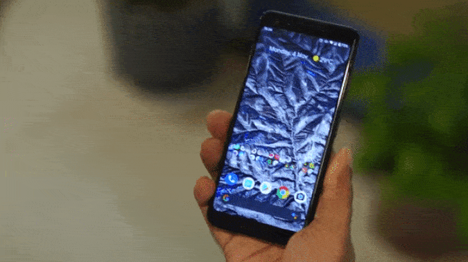 Lanzar Spotify con un apretón en Pixel 4