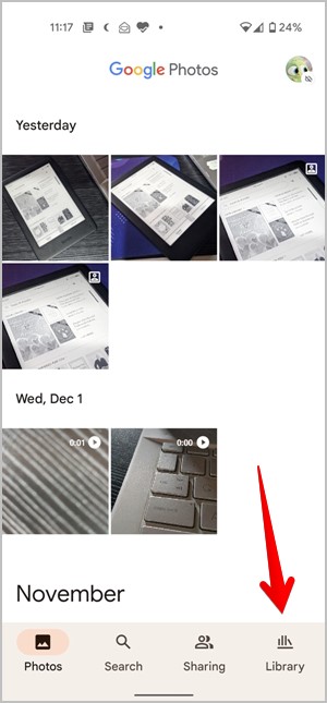 Biblioteca de carpetas bloqueadas de Google Photos