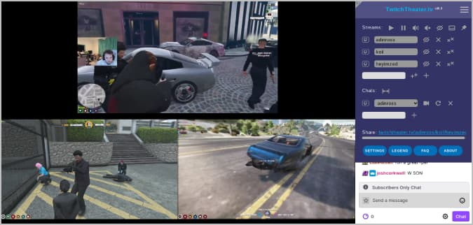 Twitch Theatre App Streaming múltiples transmisiones de twitch