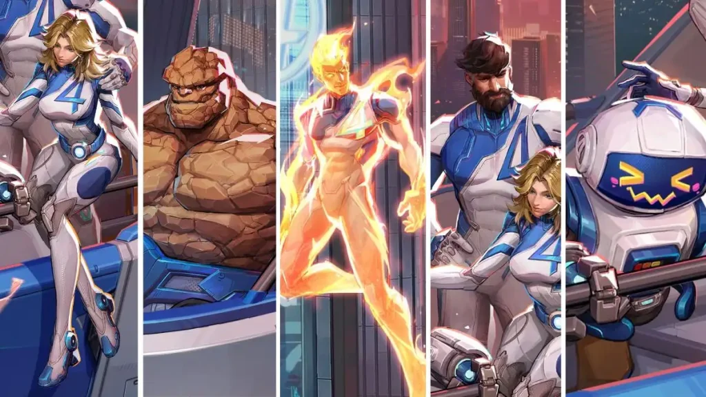 Fantastic Four Character Skins en Marvel Rivals