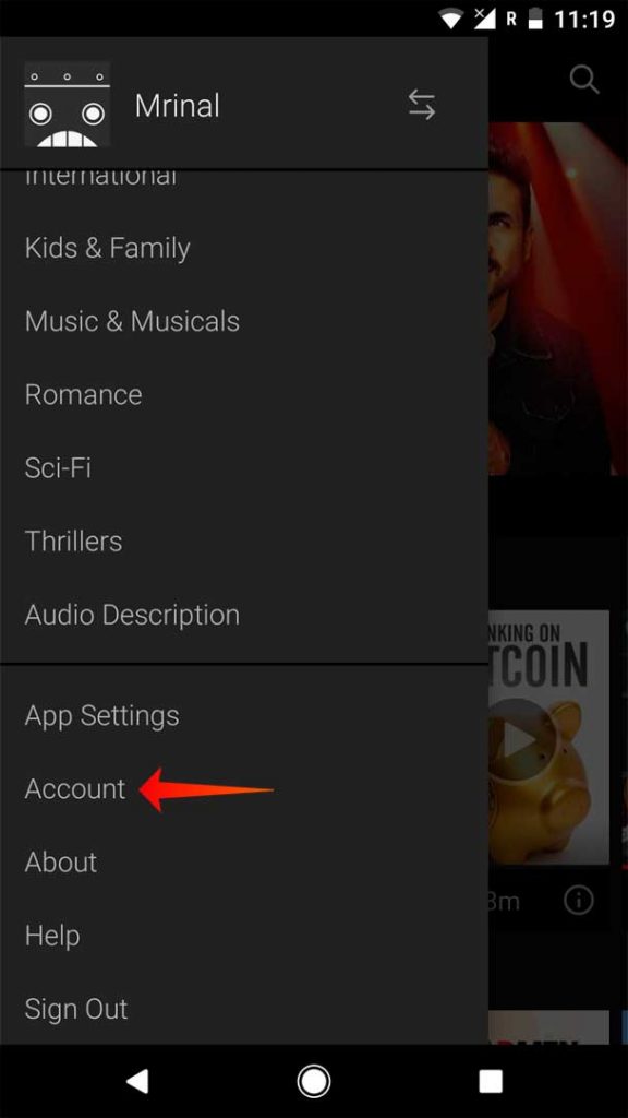 Eliminar programas de continuar viendo en Netflix App1