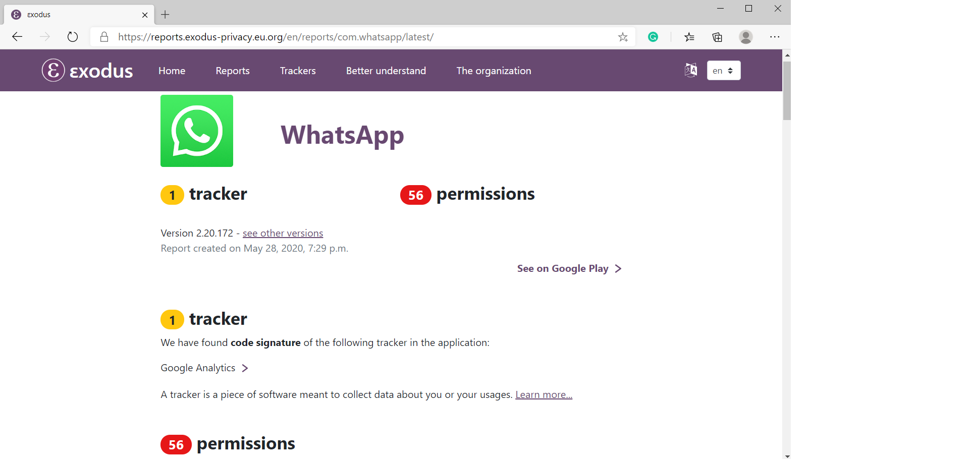 Rastreadores de aplicaciones de Android
