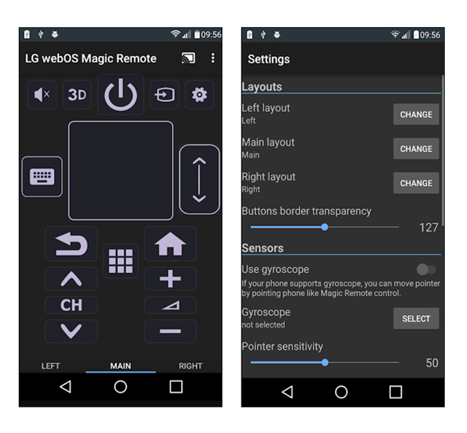 LG WebOS App Remote Magic
