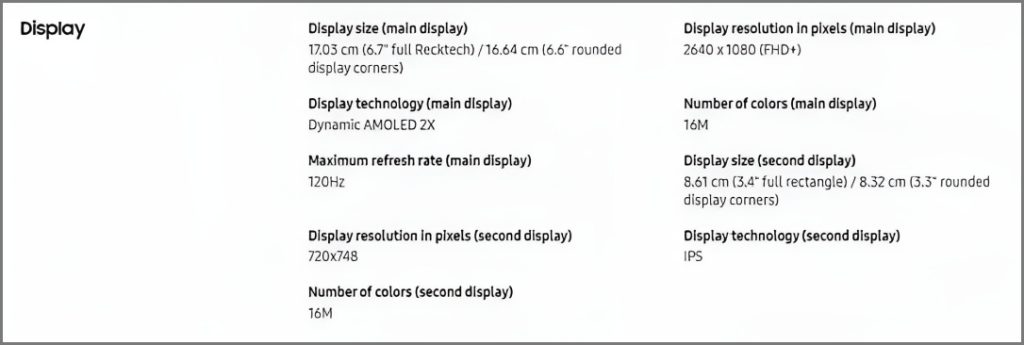 Samsung Galaxy Z Flip 6 para venir con pantalla de cobertura IPS