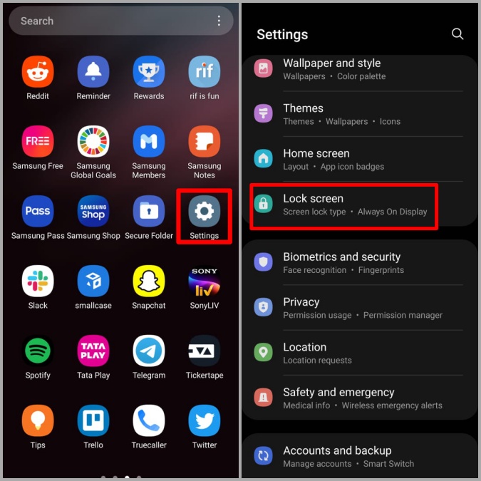 Bloquear la configuración de la pantalla en el teléfono Samsung