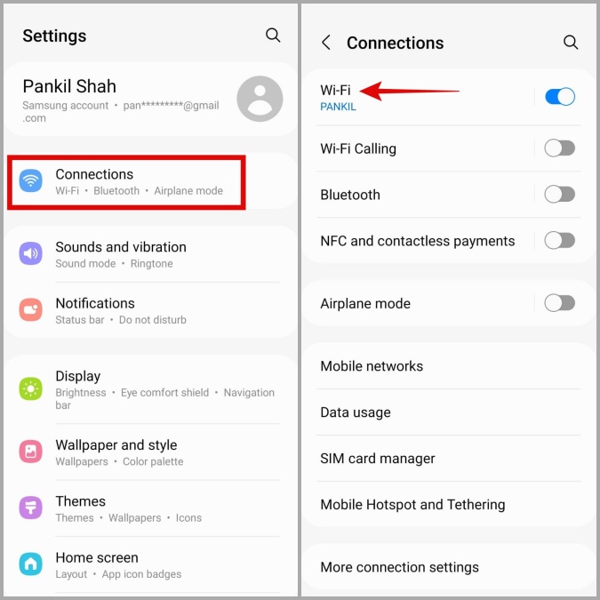 Configuración de Wi-Fi en Android