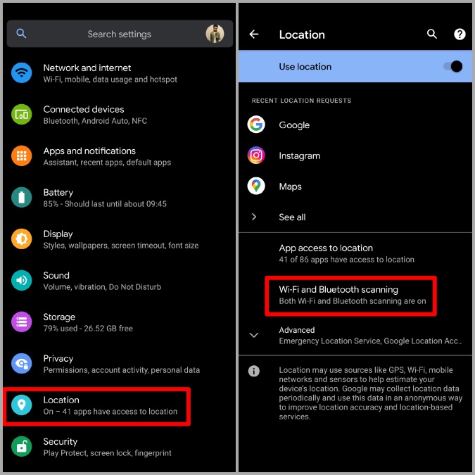 Escaneo de Wi-Fi y Bluetooth en Android