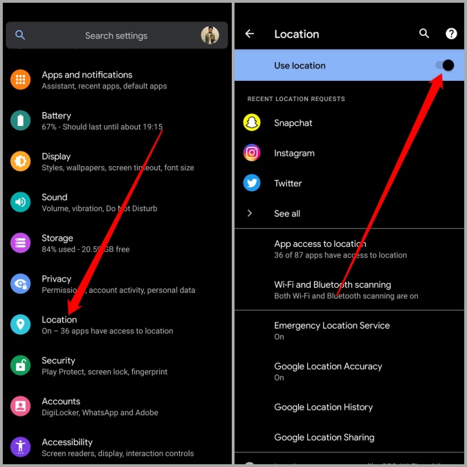 Habilitar ubicación en Android