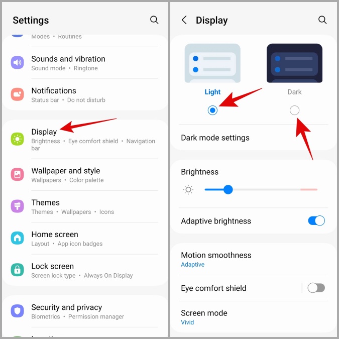 Habilitar el modo oscuro en Android