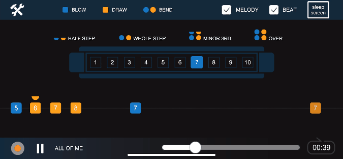 Harmónica Tab Pro