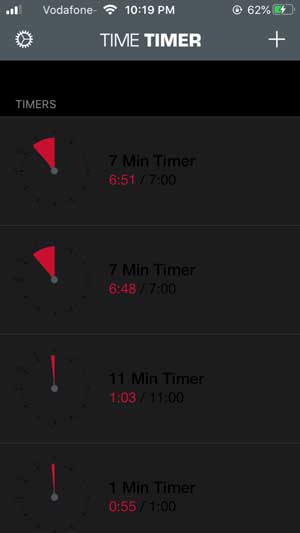 Aplicación de temporizador de tiempo para la cocina