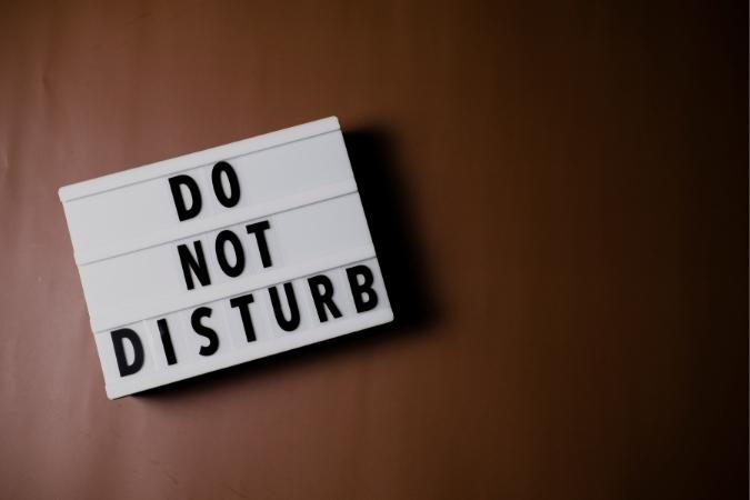 No molestar el signo
