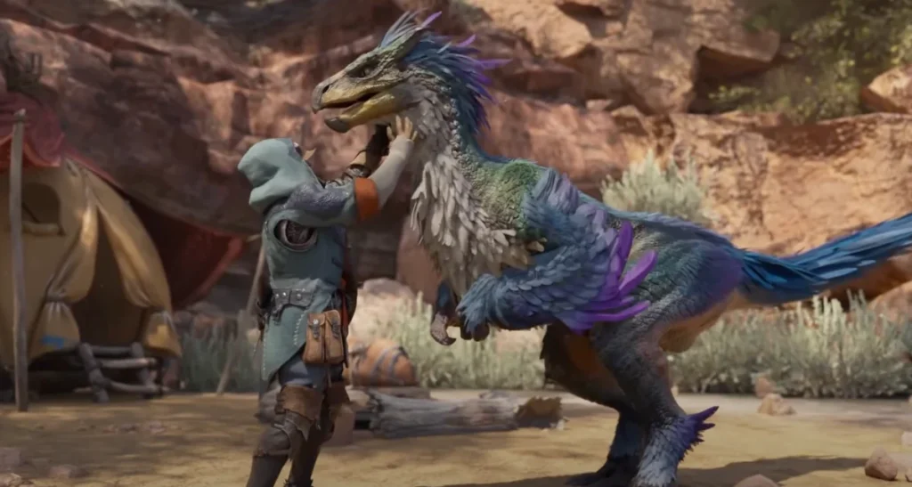 Cómo cambiar el color de tu Seikret en Monster Hunter Wilds