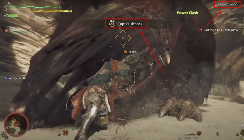 Cómo hacer choque de poder en Monster Hunter Wilds