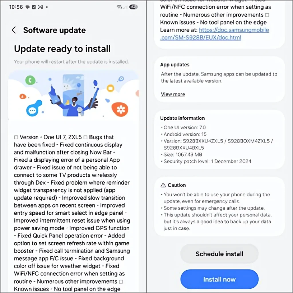 Un Ui 7 Beta 2 XL5 ChangeLog
