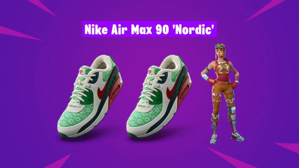 Gingerbread Raider con Nike Air Max 90 Nordic