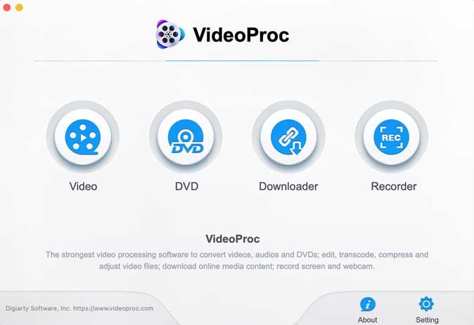 Software VideoProc en Mac