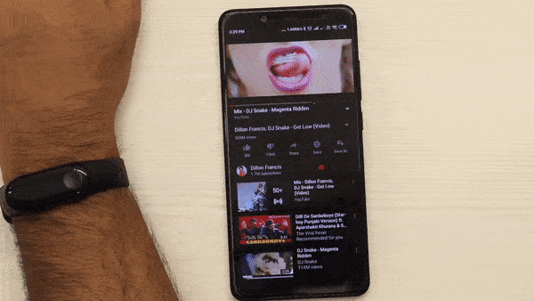 MI Band 3 Control musical