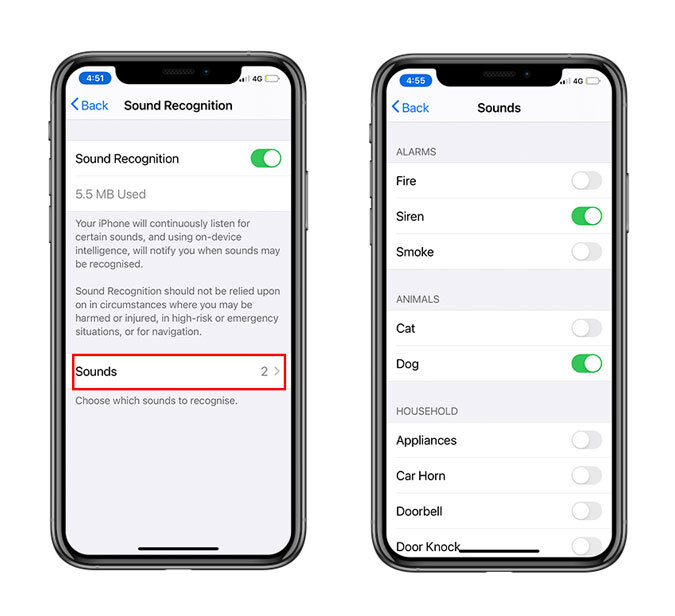 Reconocimiento de sonido en iOS 14