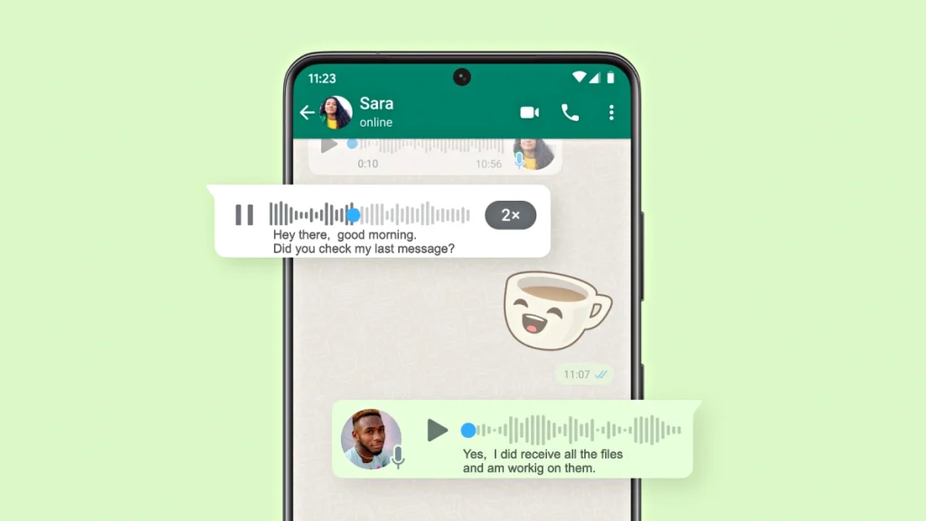 ¿No hay tiempo para escuchar? Whatsapp ahora te permite 'leer' notas de voz