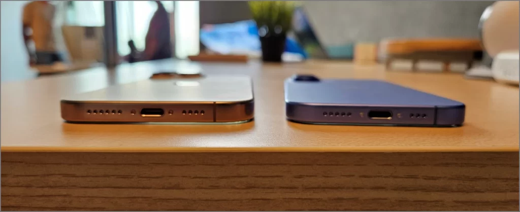 iPhone 16 vs iPhone 16 Pro Puerto USB