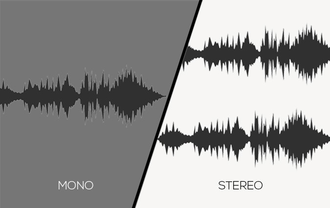 Audio de audio mono vs estéreo
