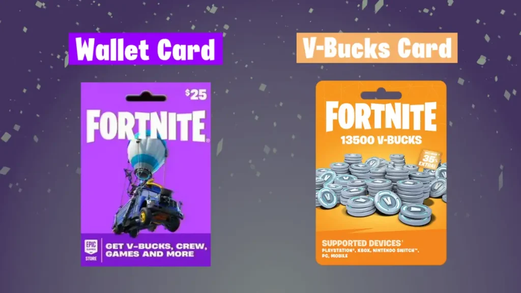 Tarjetas de billetera Fortnite