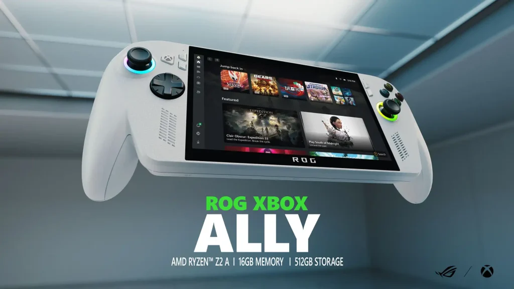 Rog Xbox Ally y Ally X