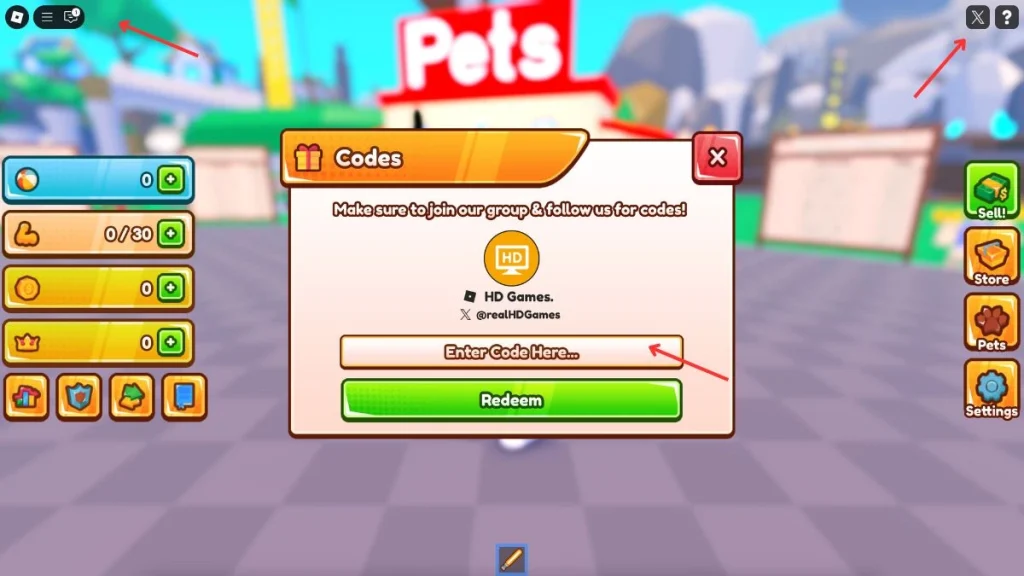 redimir los códigos de simulador de Roblox Saber