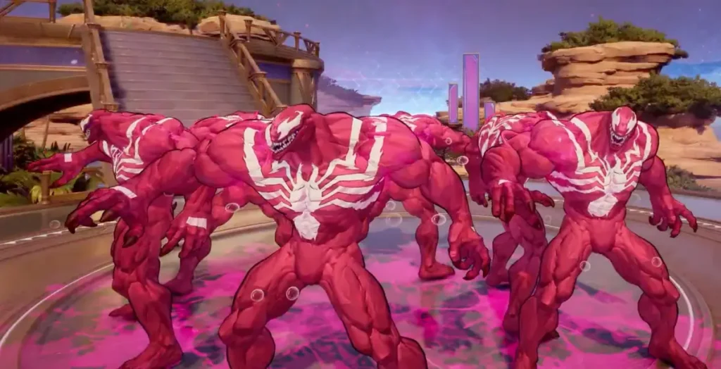 Disfraz de burbujas de veneno rosa