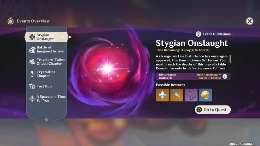 Guía de embestidas de Genshin Impact Stygian Bain