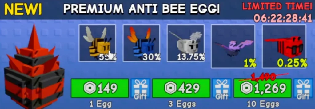 Pets de huevo anti -abejas cultivan un jardín
